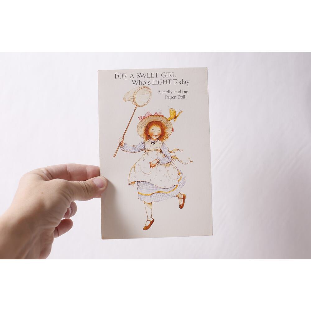 Vintage Holly Hobbie Paper Doll Birthday Card Gift Idea ~ 260415-WH 1074